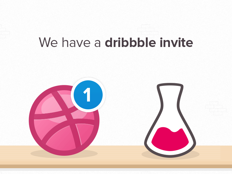 We have a dribbble invite dribbble gif invite