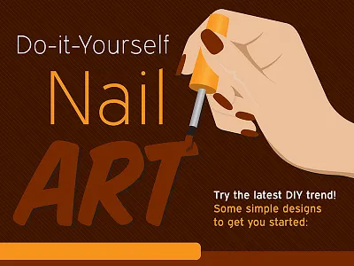 Nail Art diy drawing fashion hand illustration infographic manicure nail art nail polish