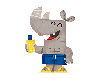 SPF 30 character eva galesloot fun rhino skwirrol spf30 summer