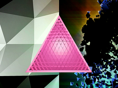 Triangles and more triangles everywhere c4d pyramid thinking particles triangle