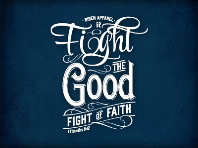 Fight Of Faith apparel faith tshirt typography