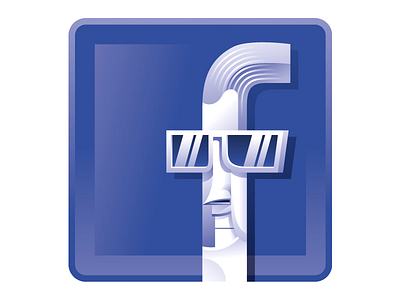 Facebook-icon facebook icon illustration rrss vector