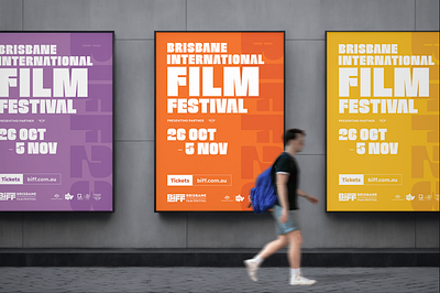 Brisbane International Film Festival branding graphic design logo