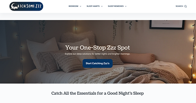 Catch Some Zzz - Web Designs & Logo branding graphic design logo typography vector web design