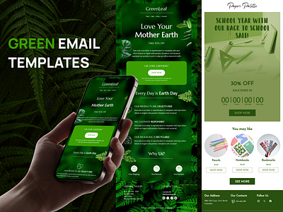 Green Email Templates design email email builder email campaign email design email marketing email newsletter email templates green email landing page marketing newsletter stripo email web design