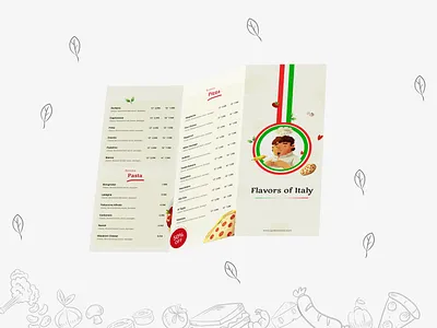 Pizza Brochure brochure figma illustration italian food italy pizza restaurant ui