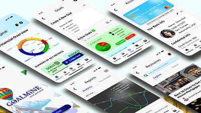 A Financial Goal Tracking App 3d branding graphic design logo motion graphics ui