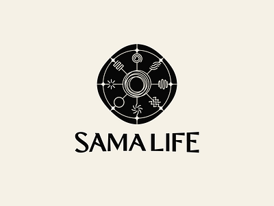 SamaLife circle freedom health life living logo mid open samalife symbol