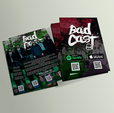 Flyer Design band design flyer design graphic design printable qr social media design