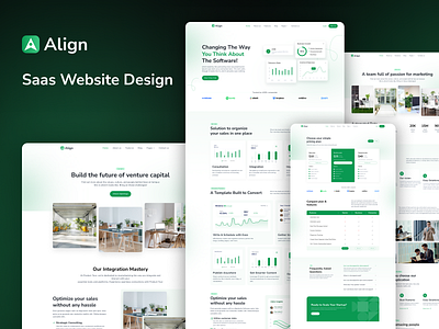 Align - Saas Website Design best design business theme clean design design saas saas product template theme ui çlanding page