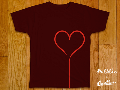 Support A Zombie Foundation dribbble heart illustrator minimalism photoshop playoff rebound threadless zombie