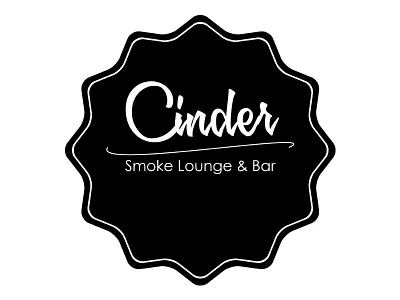 Cinder bar cigar cinder logo lounge smoke