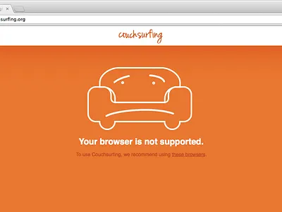 Unsupported Browser design web