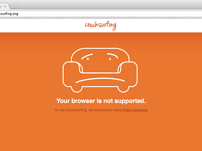 Unsupported Browser design web