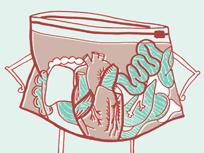 Yes that's a skin sack blood book illustration doodle guts organs skin sack ziploc