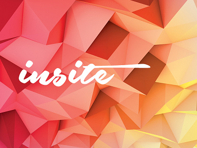 insite brand experiment logo logotype poly polygon script type