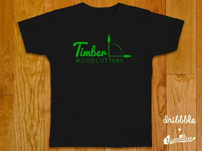 Timber Woodcutters dribbble logo t shirt threadless timber trees woodcutters