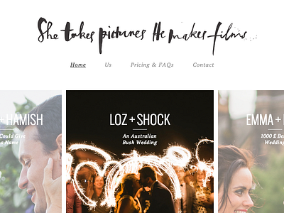 STPHMF browser html minimal photography typography ui web