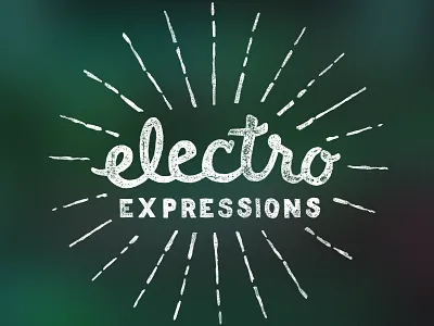 Electro Expressions hadlettering lettering logo