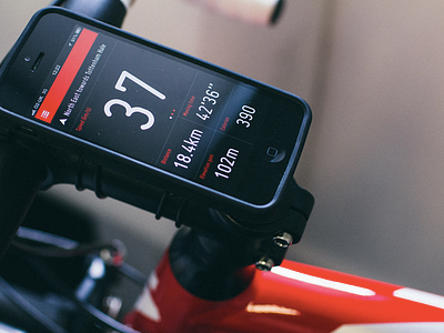 Cycling App app cycling ios iphone monitor sport ui