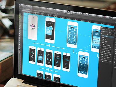 App Flow app ios iphone macbook photoshop process progress ui ux wip workflow