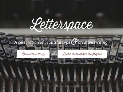 Letterspace logo type typography web web design website writing