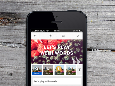 New interface for writing on photo app interfaces ios whp