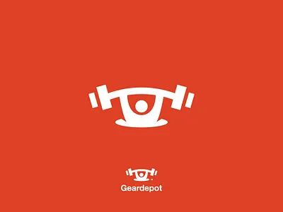Iconic Geardepot Logo Design branding dumbbell gear iconic logo logo logo design modern