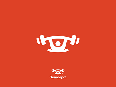 Iconic Geardepot Logo Design branding dumbbell gear iconic logo logo logo design modern