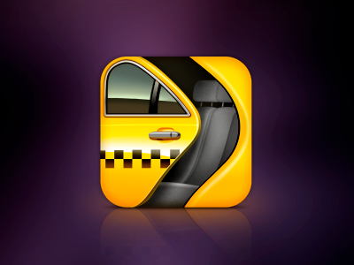 Taxi app icon app icon