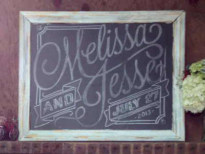 Chalkboard art chalk chalkboard design typography wedding