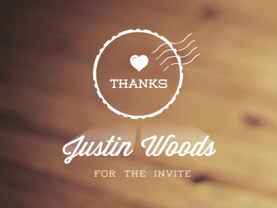 Thank you for the invite! dribbble invite newbie