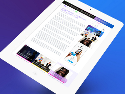 Article 7 clean flat ios ipad minimal news ui ux