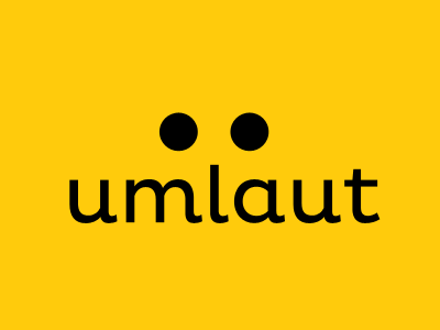 Umlaut dots identity logo umlaut