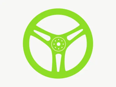Wheel…of…fortune? illustration minimal steering wheel