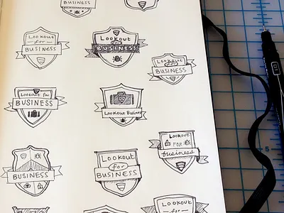 crests badge crest icon sketch