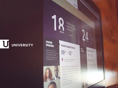 University PSD Template concept education template university wip