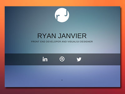 Personal portfolio design css3 html5 portfolio ui