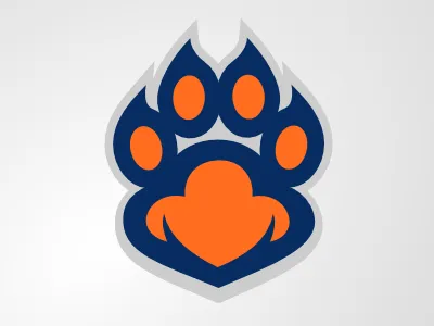 Paw logo paw sports tiger