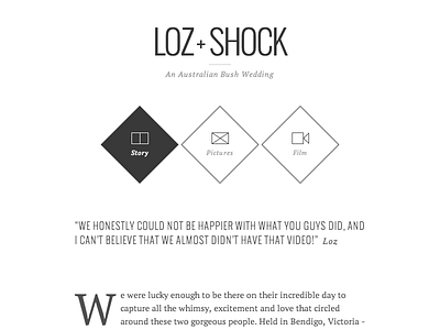 Project Story browser minimal shapes typography ui web