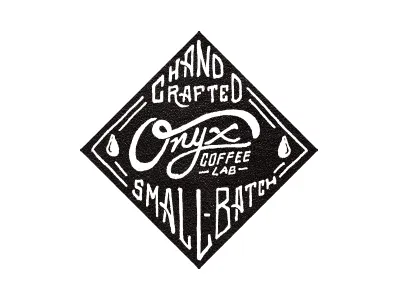 Onyx Coffee blkboxlabs branding hand lettered logo onyx coffee