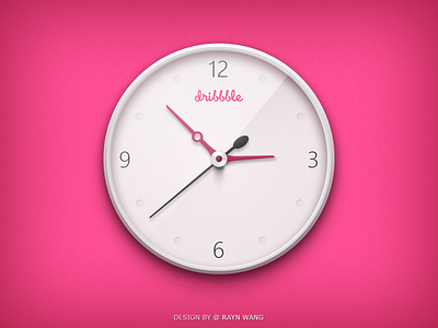 Clock - Dribbble Version clock dribbble icon ui