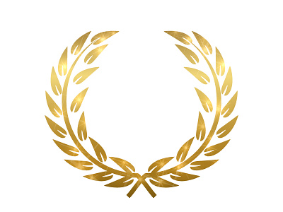 laurel first flash gold laurel metal shine success win