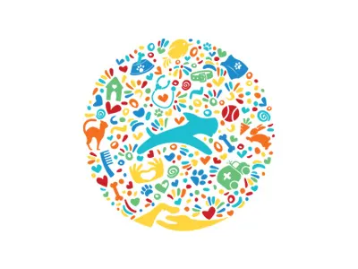 Pet Health Insurance animal.canine branding cat color design dog illustration kitten logo logotype mark puppy