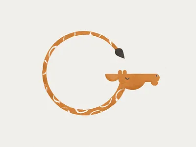 Letter G alphabet g giraffe letters orange