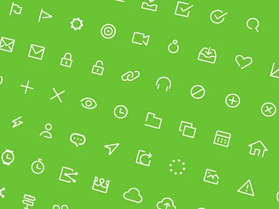 Icon Style Progress icons line