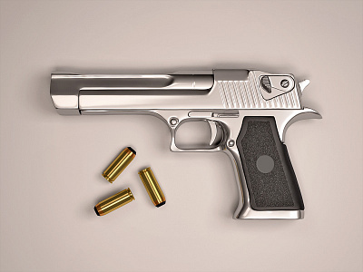 Handgun 3d c4d cg cinema 4d gun handgun render vray weapon zbrush