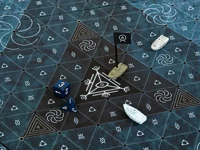 Bermuda Triangle Game bermuda triangle board game boats crop circle eye game board glyphs icon icons logo mysterious whirlpool