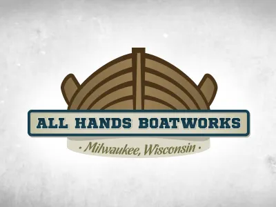 All Hands Boatworks boat deckhand handcrafted hands nonprofit people program sign wood youth