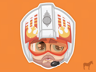 Star Wars Rebel Pilot illustration porkins rebel pilot star wars illustrations starwars stickermule vector